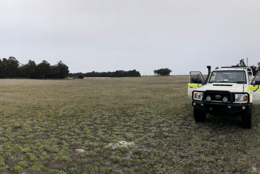 Site surveying in the planning phases of the Collie Steel Mill project, Australia's most sustainable rebar
